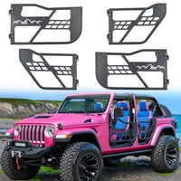 Tube Doors Fit 2018-2025 Wrangler JL (NOT JK) 4-Doors & Gladiator No with Mirror Mount