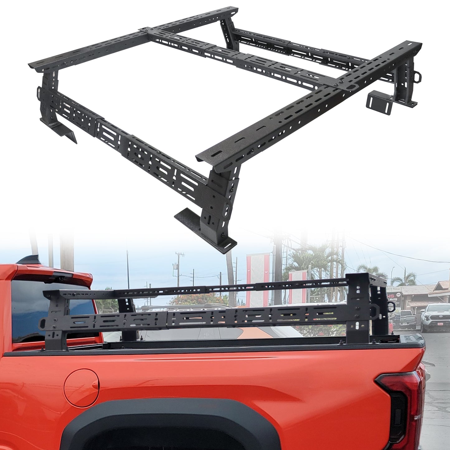 14"~17" High Truck Bed Racks with Sidebars For Toyota Tacoma/Tundra