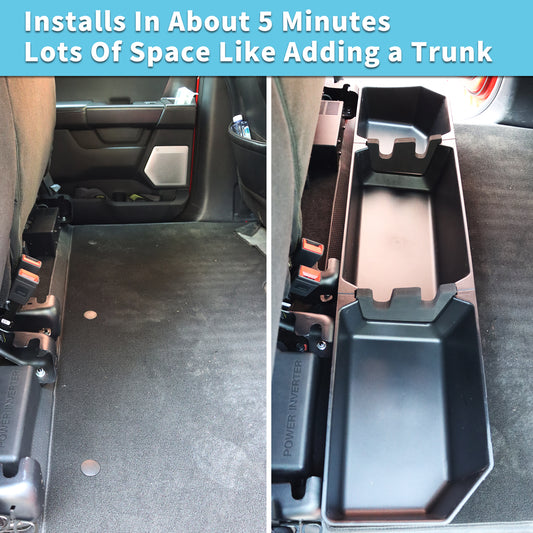 For 2015-2024 F150 & 2017-2024 F250 F350 F450 F550 Super Duty Trunk Organizer Storage