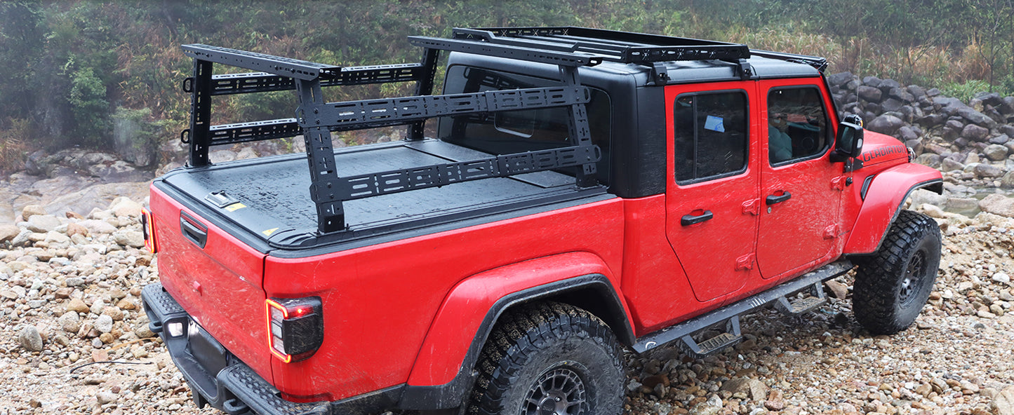 16"~25" Mid Height Truck Bed Rack with Sidebars for ——Nissan Titan / Frontier