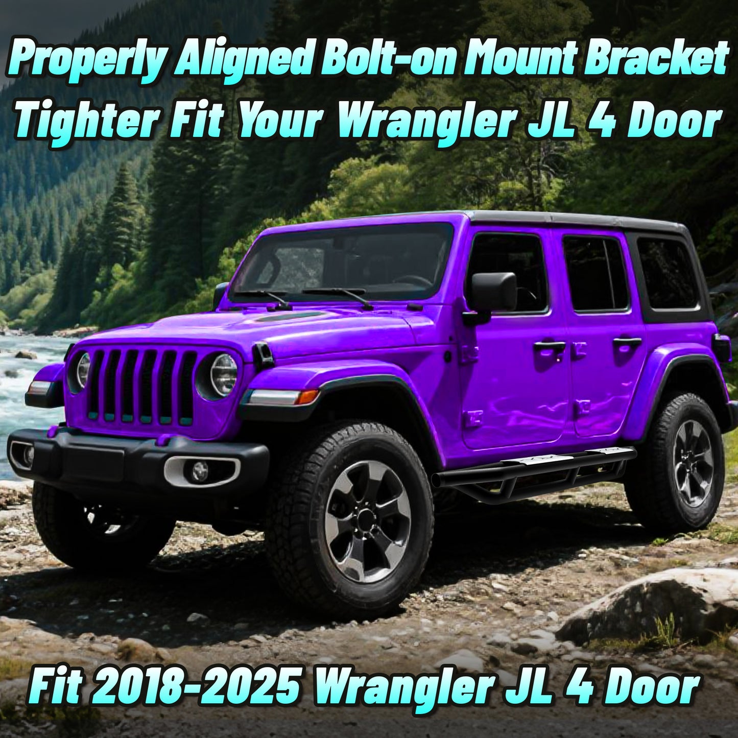 Fit 2018-2025 Jeep Wrangler JL 4-Door
