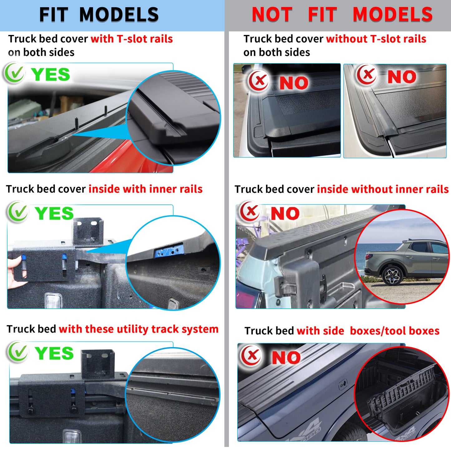 14"~17" High Truck Bed Racks with Sidebars For Toyota Tacoma/Tundra
