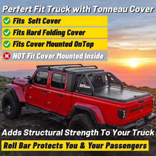 Truck Bed Roll Bar for Mid-Size Pickup Trucks