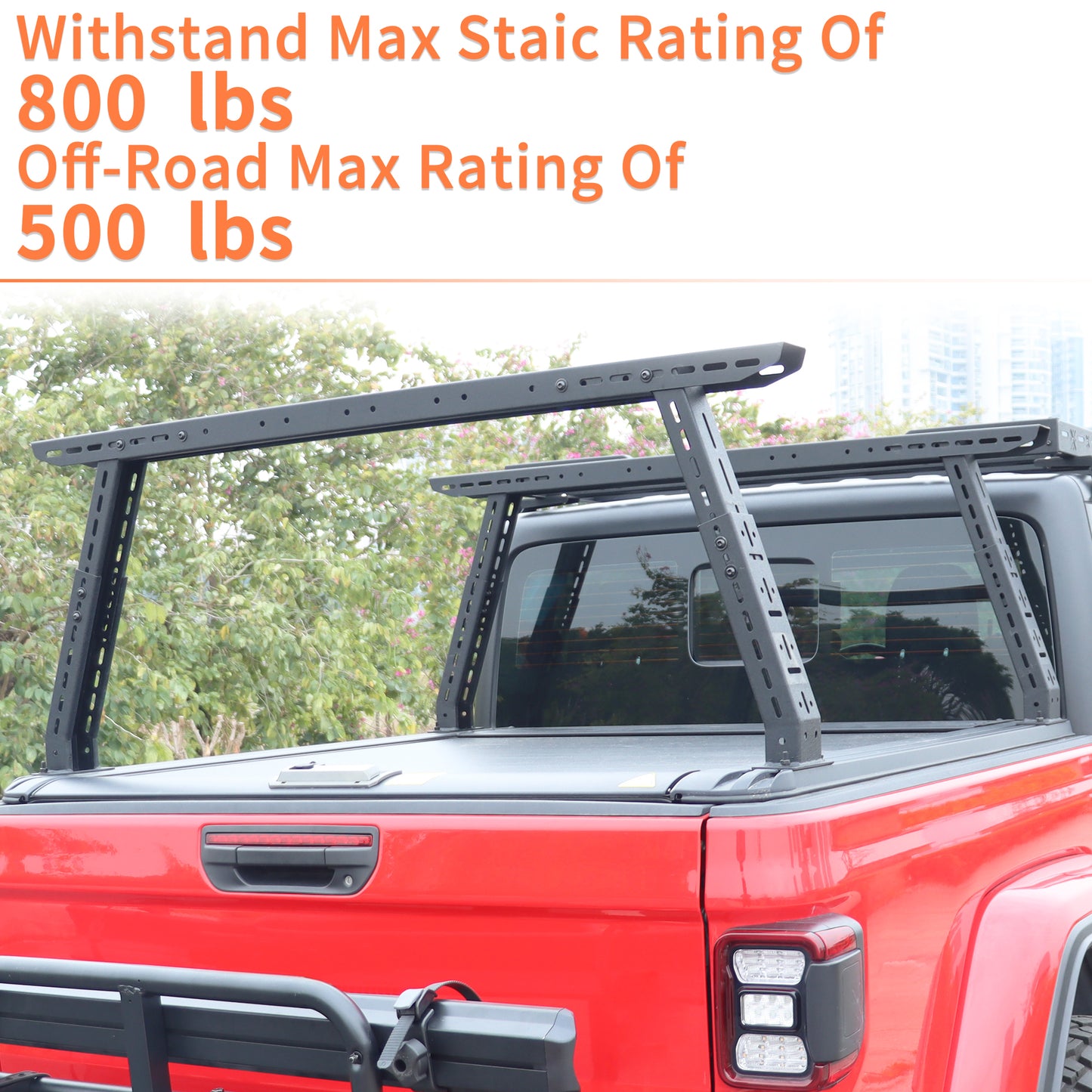 16"~25" Mid-High Truck Bed Rack For Jeep Gladiator