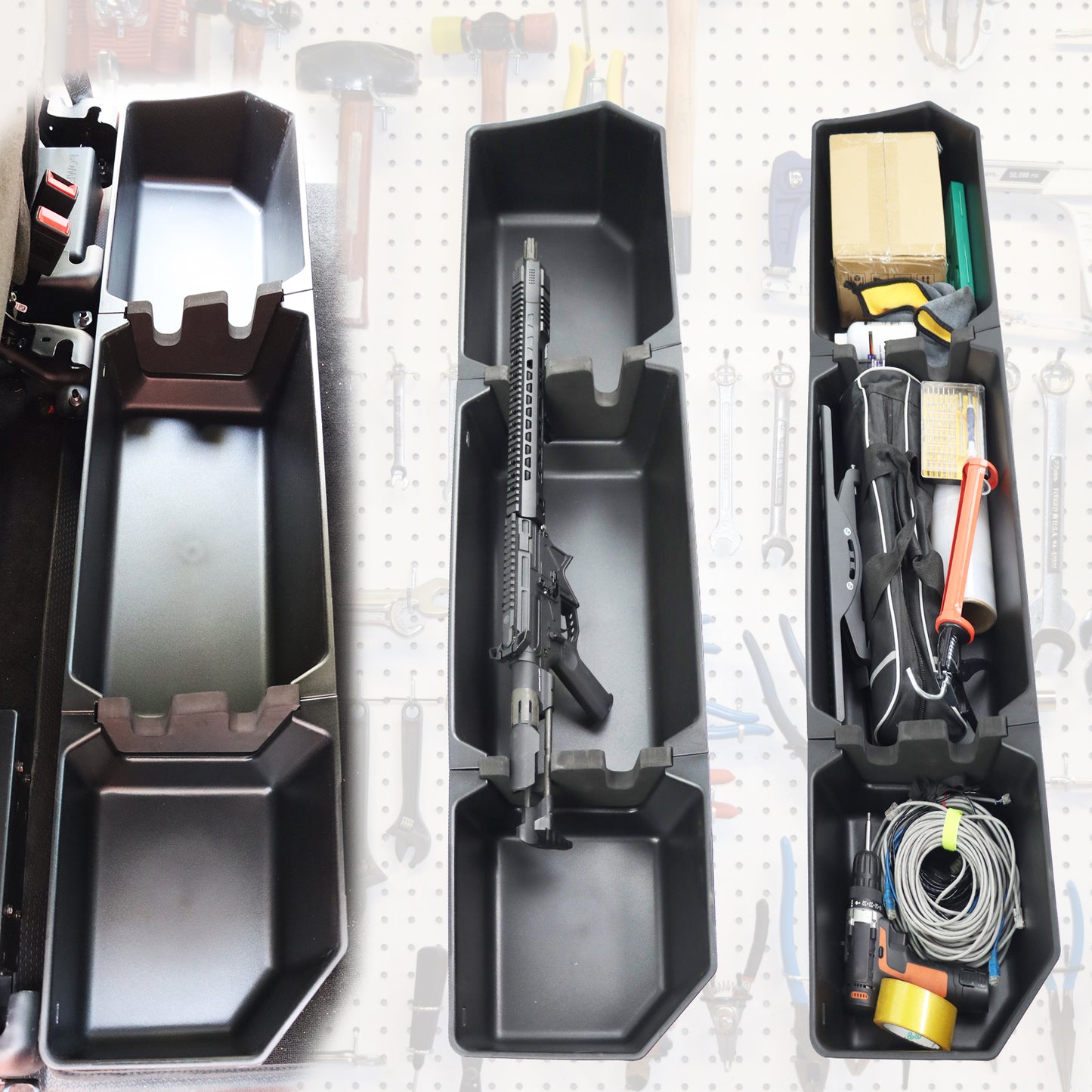 For 2015-2024 F150 & 2017-2024 F250 F350 F450 F550 Super Duty Trunk Organizer Storage