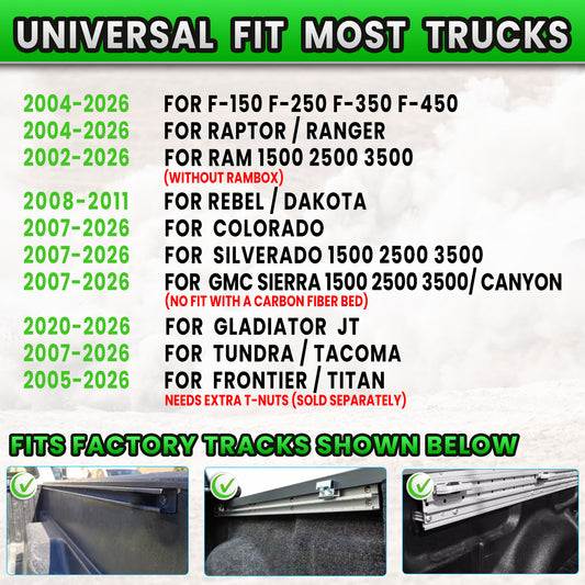 Universal Heavy-Duty Steel Chase Bar with Integrated Third Brake Light