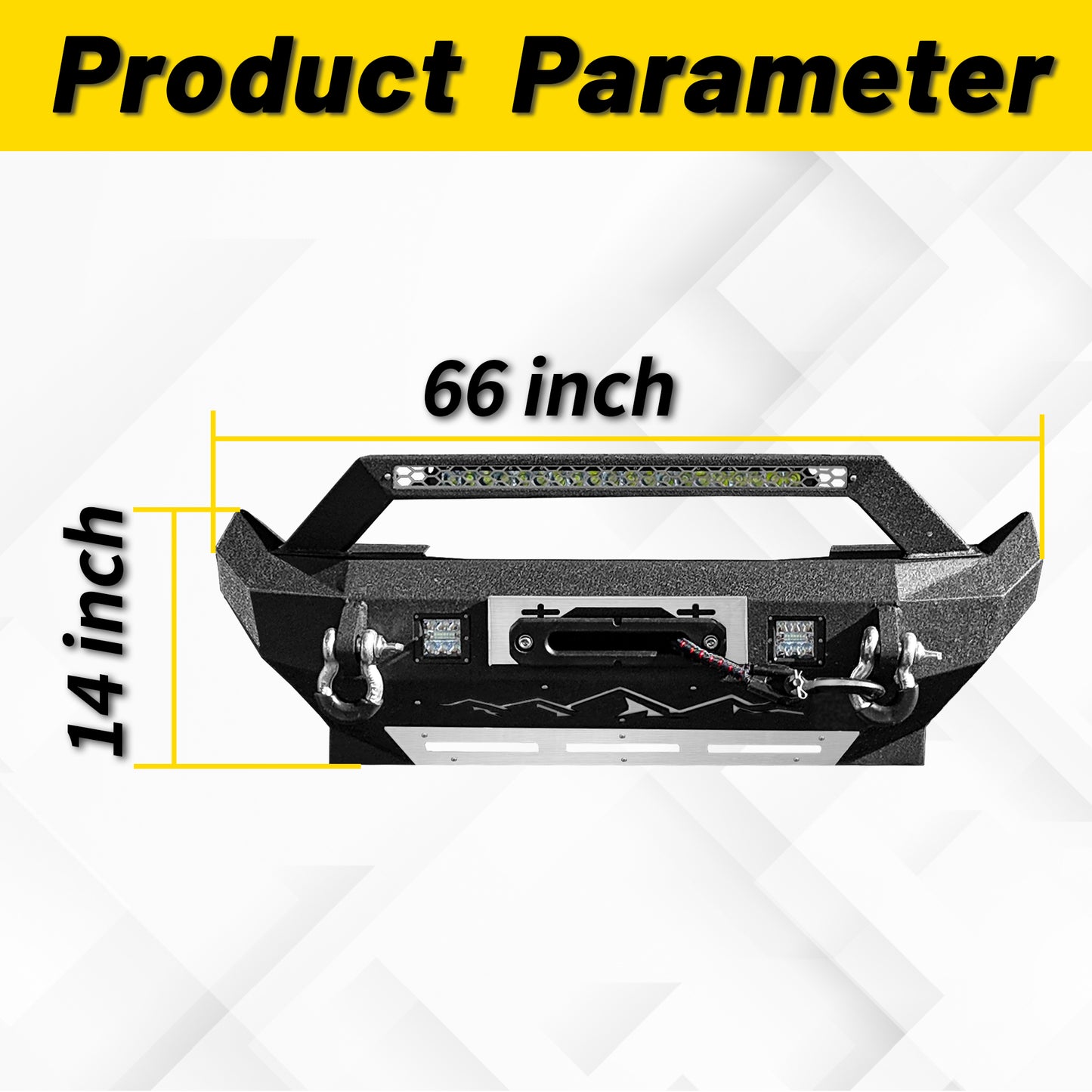 Jeep JL 18-26 & Gladiator JT Front Bumper |Direct Bolt-On, No Drill, Off-Road Adventure Armor, Stainless Steel Skid Plate