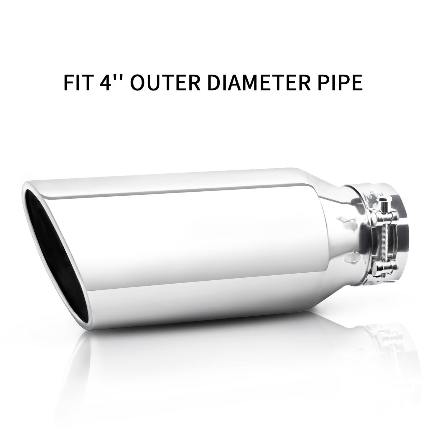 4" Inlet 6" Outlet 15" Overall Length,Clamp-On Design Universal