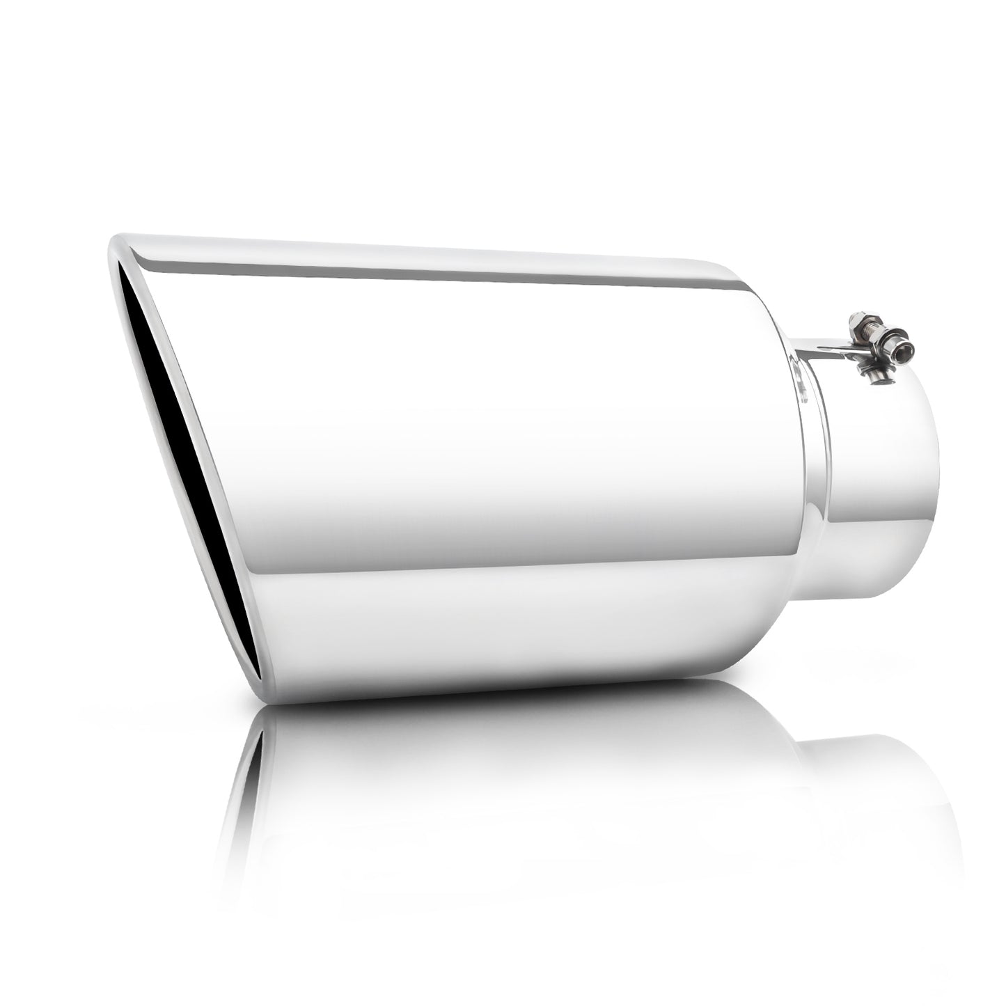 Front shot of exhaust tip highlighting design