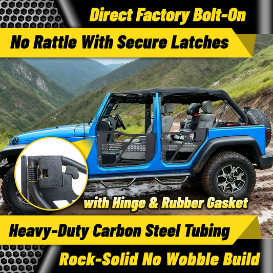 MONOKING Jeep Gladiator JT 2020-2026 Tube Doors USA Flag 4-Door