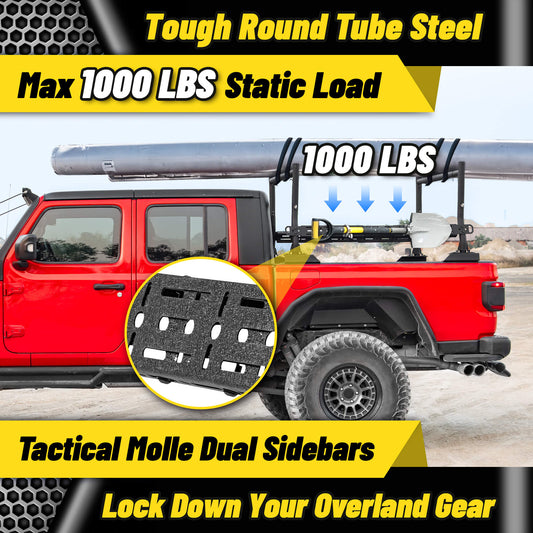 MONOKING Steel Truck Bed Rack 18-26" with Sidebars