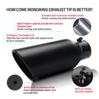 3" Inlet 5" Outlet 12" Overall Length，Bolt-On Design Universal