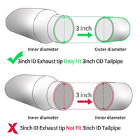 3" Inlet 4" Outlet 12" Overall Length，Bolt-On Design Universal