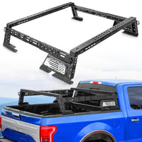 14'' ~ 17'' Low Profile Truck Bed Racks with USA Flag Design & 2 Crossbars For Toyota Tacoma/Tundra