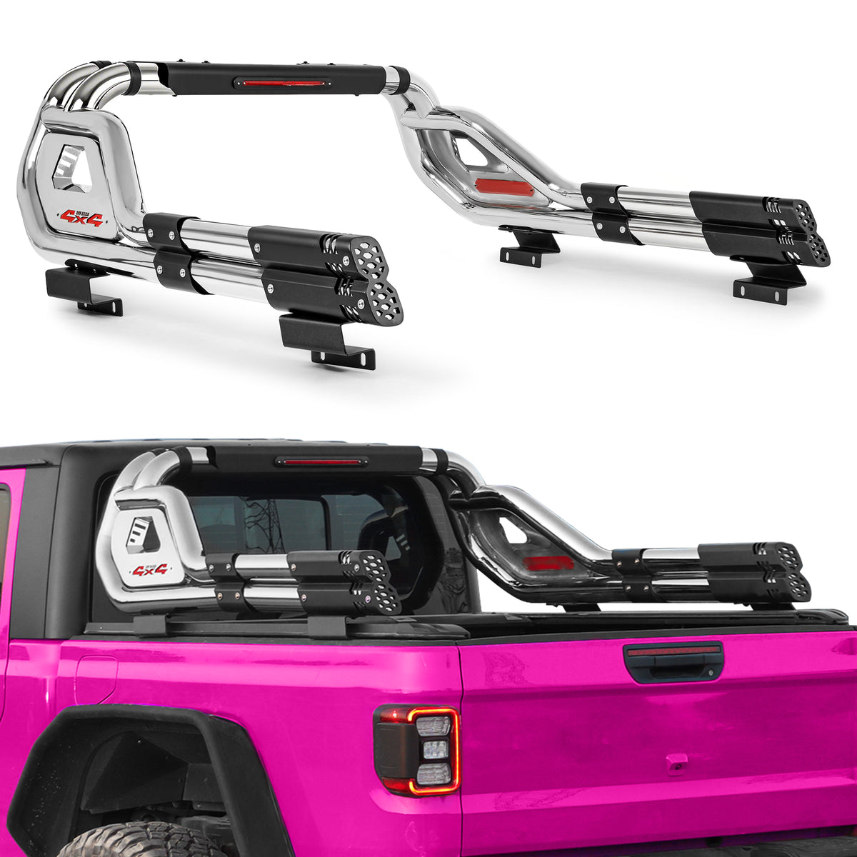 Heavy Duty Adiustable Stainless Steel Roll Bars