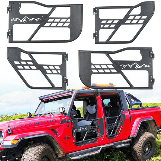Tube Doors Fit 2020-2025  Gladiator JT 4-Doors  No with Mirror Mount