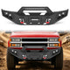 Chevy Suburban 92-99 / Yukon 92-99 / Tahoe 95-99 Front Bumper|Bolt-On, No Drilling, Heavy Duty Steel Work Armor, LED Lights & D-Rings