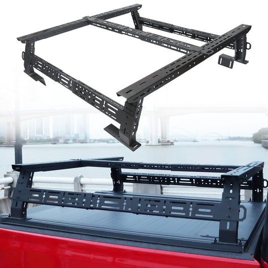 1100 Load Capacity Universal Truck Bed Racks Low Profile, MONOKING Adjustable 14~17" High Universal Truck Transport Racks for Kayaks Bikes Rooftop Tent