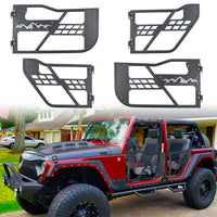 Tube Doors Fit 2007-2018 Wrangler JK (NOT JL) 4-Doors No with Mirror Mount