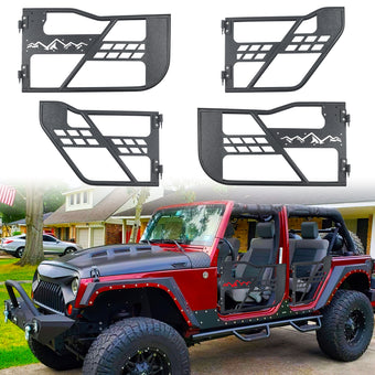 compare product Tube Doors Fit 2007-2018 Wrangler JK (NOT JL) 4-Doors No with Mirror Mount