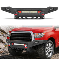 Toyota Tundra 07-13 Front Bumper|Bolt-On, No Drilling, Carbon Steel Work & Off-Road Protection, Winch Ready Plate & D-Rings