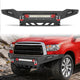 Toyota Tundra 07-13 Front Bumper|Bolt-On, No Drilling, Carbon Steel Work & Off-Road Protection, Winch Ready Plate & D-Rings