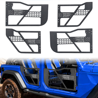 compare product MONOKING Jeep JL/JLU Tube Doors USA Flag 2018-2026 4-Door No Mirror