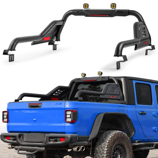 Heavy Duty Roll Bar for Mid Size Pickup Truck with Dual Pod Lights