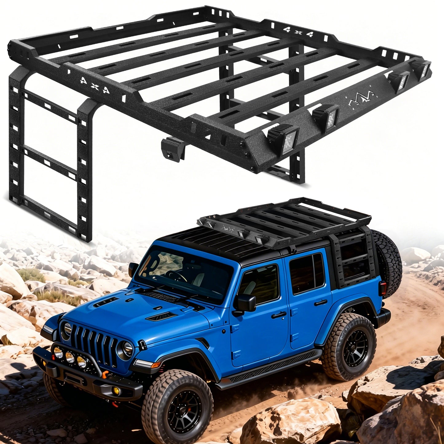JEEP 2007-2018  JK Wrangle Roof Cargo Basket