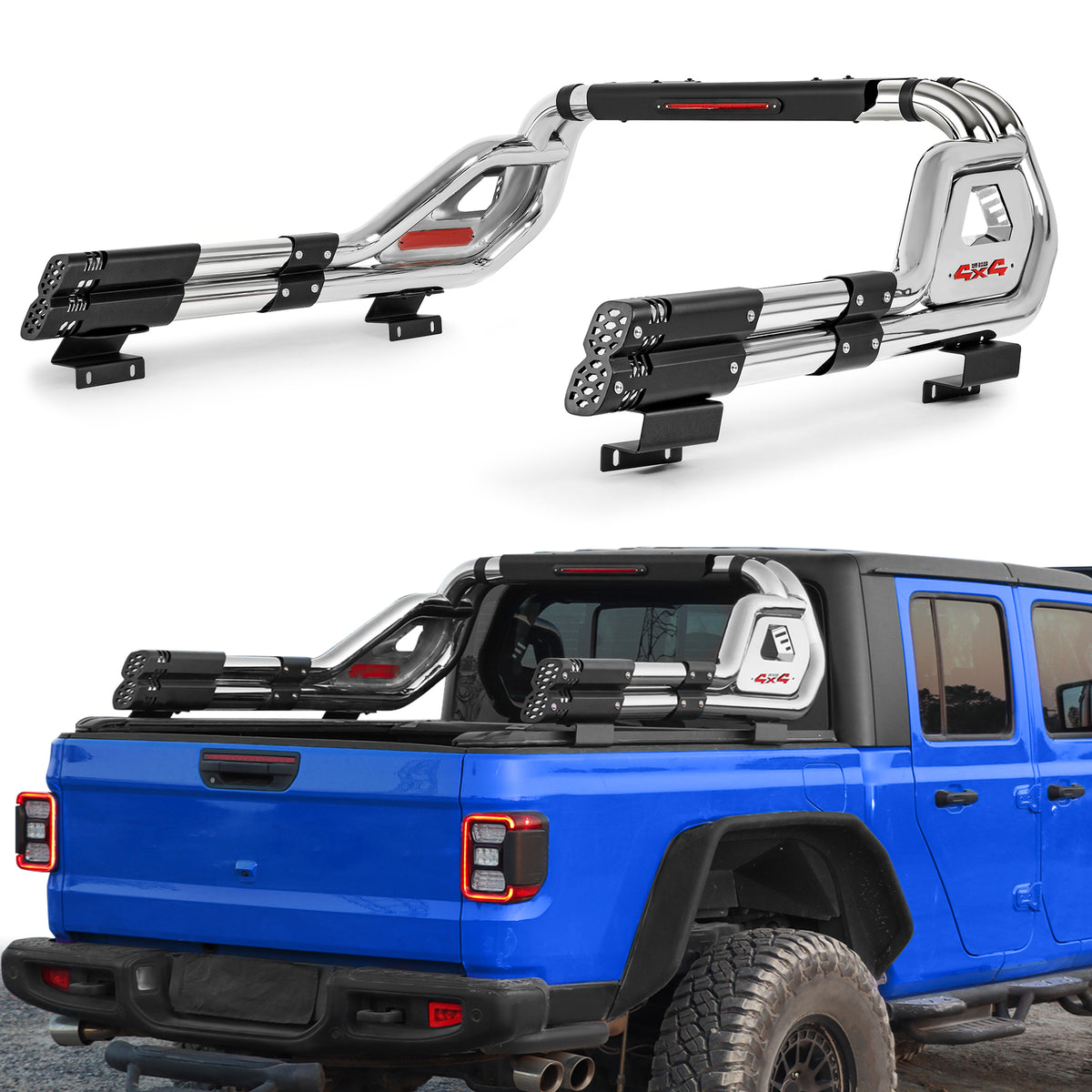 Heavy Duty Adiustable Stainless Steel Roll Bars