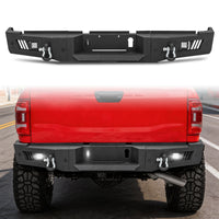 Dodge Ram 2500 19-24 Rear Bumper|Direct Bolt-On, No Drill, Work & Tow Ready Armor, LED Lights & D-Rings