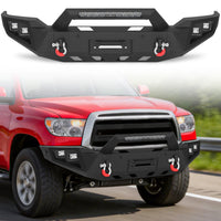 Toyota Tundra 07-13 Front Bumper|Direct Bolt-On, No Drill, Trail-Ready Protection, LED Lights & D-Rings