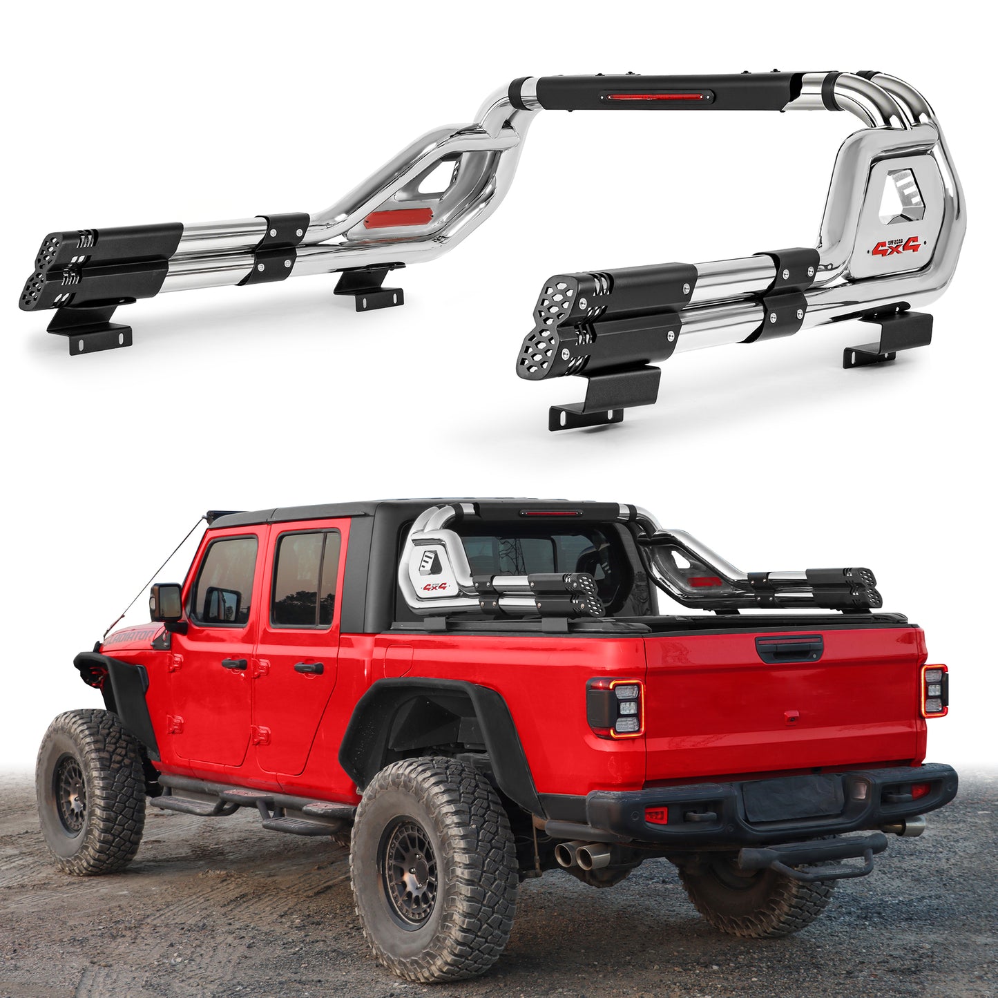 Heavy Duty Adiustable Stainless Steel Roll Bars