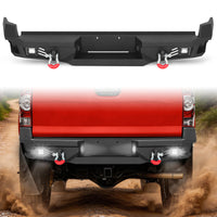 Toyota Tacoma 05-15 2nd Gen Rear Bumper|Direct Bolt-On, No Drill, Off-Road & Overland Armor, LED Pods & Step Plate