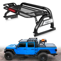 Truck Bed Roll Bar with Detachable Cargo Basket For Full-Size Truck