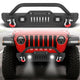 Jeep Wrangler JK/JL 07-26 & Gladiator JT Front Bumper|Direct Bolt-On, No Drill, Overland & Off-Road Defense, Dual D-rings
