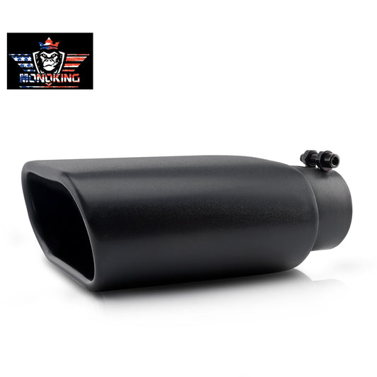 MONOKING Universal Exhaust Tip 2.5" Inlet 5.5" x 3" Outlet 9" Long
