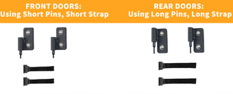 compare product Tube Door 4 Hinges and 4 Straps