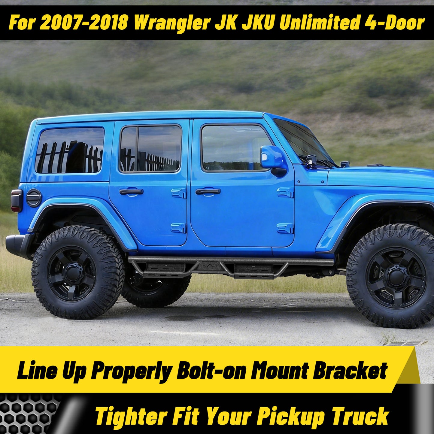 For 2007-2018 Wrangler JK JKU Unlimited 4 -DOOR
