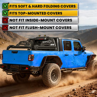 Heavy Duty Roll Bar with 3rd Brake Light for Mid-Size Truck