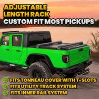 Adjustable Universal Truck Bed Rack for Gladiator Tacoma Ranger Maverick F150 Silverado GMC Sierra Ram Tundra