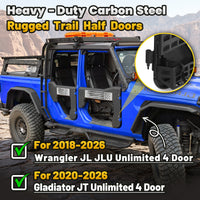 Battle Axe Styling Half Doors for 2020-2026  Gladiator JT 4-Door