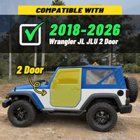 For 2018-2026 Wrangler JL JLU 2 Door