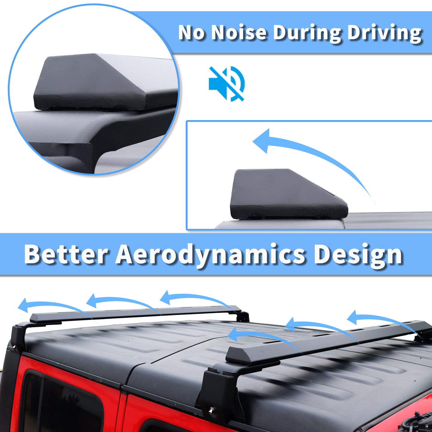JEEP JK / JL / JT Roof Rack Crossbars