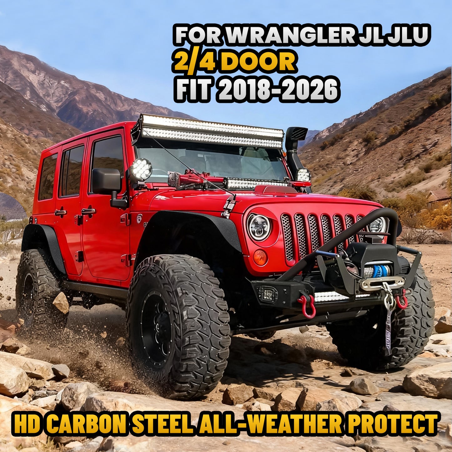 Fender Flares JL/JLU 4PCS