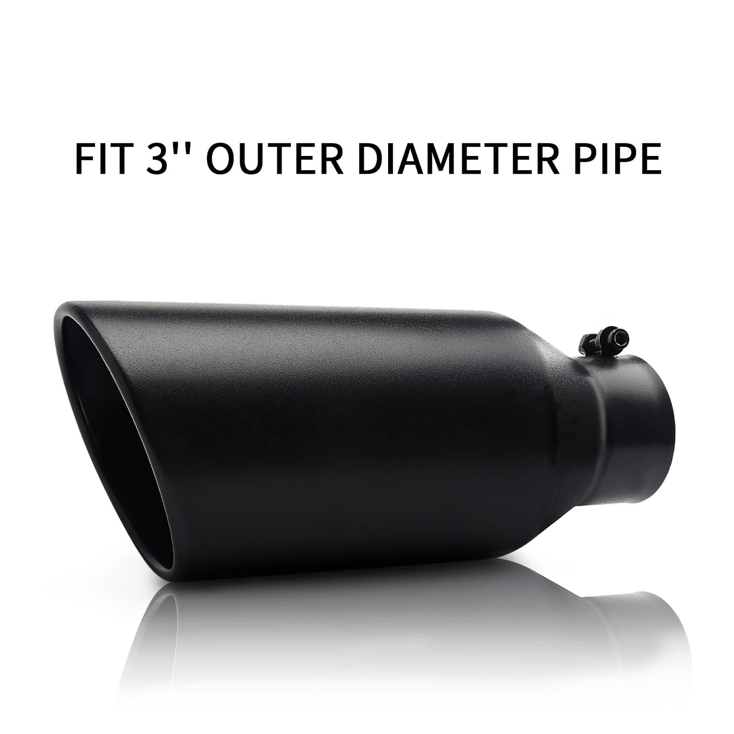 Exhaust tip dimensions 3" inlet 5" outlet 12" for cars and trucks