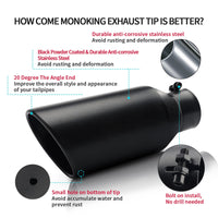 Exhaust tip 3" inlet 5" outlet 12" installation guide and tips for cars and trucks