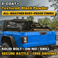 Heavy Duty Roll Bar with 3rd Brake Light for Mid-Size Truck