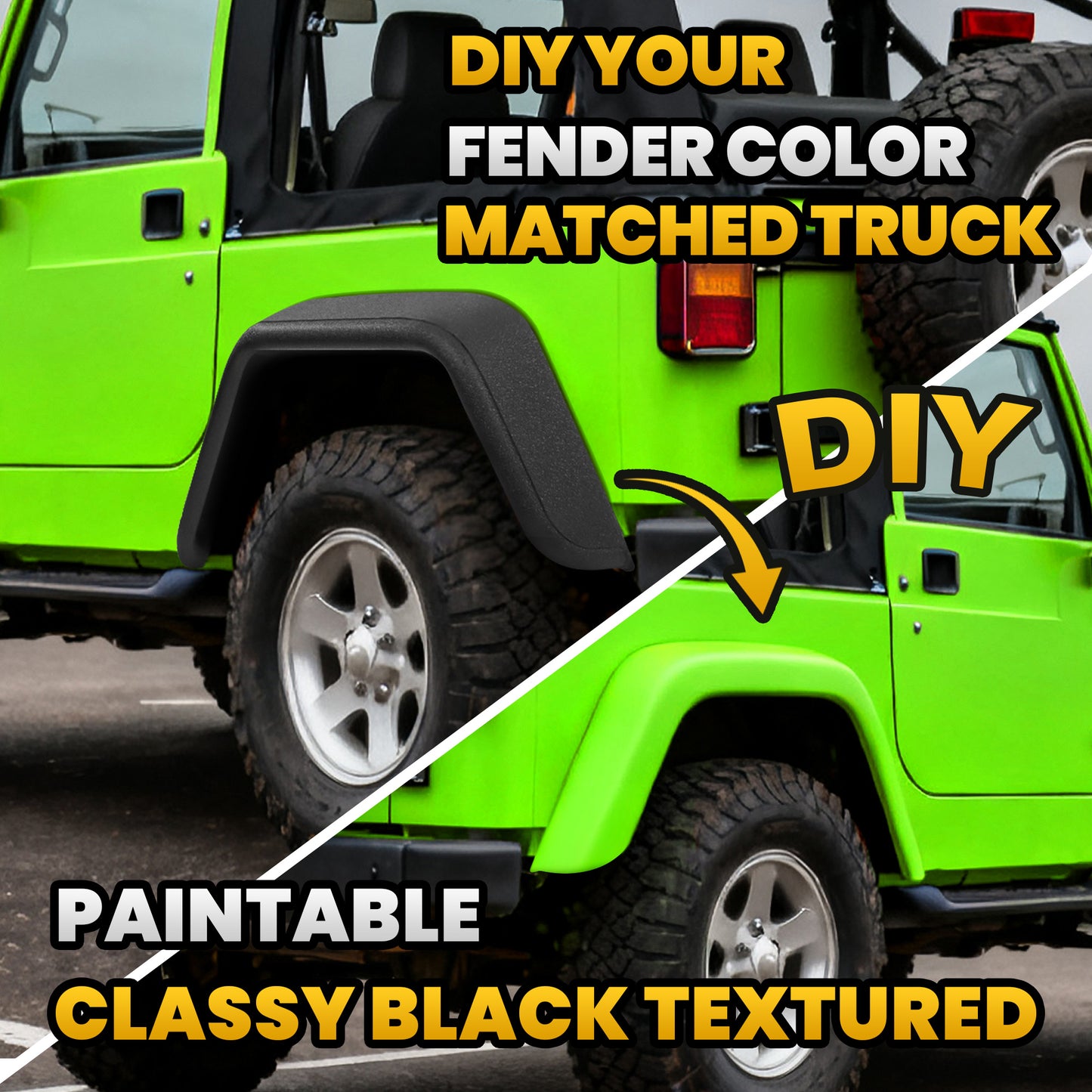 Fender Flares TJ/LJ 4PCS