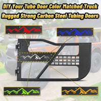 Tube Doors Fit 2007-2018 Wrangler JK (NOT JL) 4-Doors No with Mirror Mount